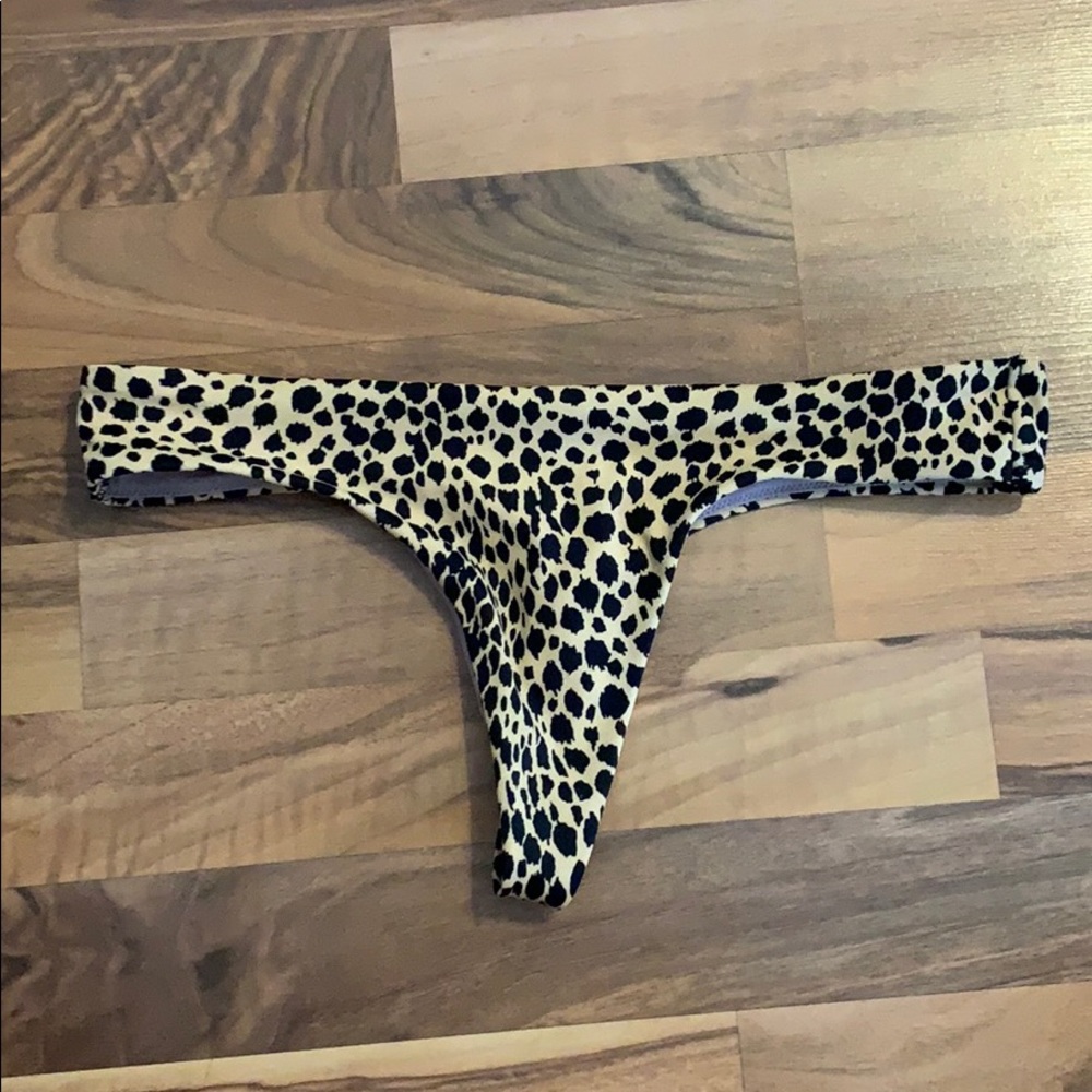 Victoria’s Secret leopard print thong bottom